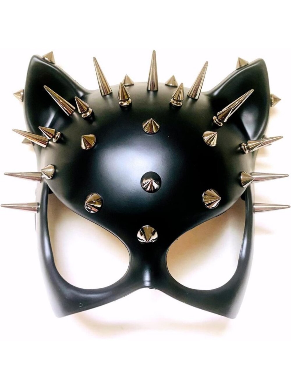 Red & Black Cat Woman Dress Up Cosplay Mask for Halloween Party & Masquerade